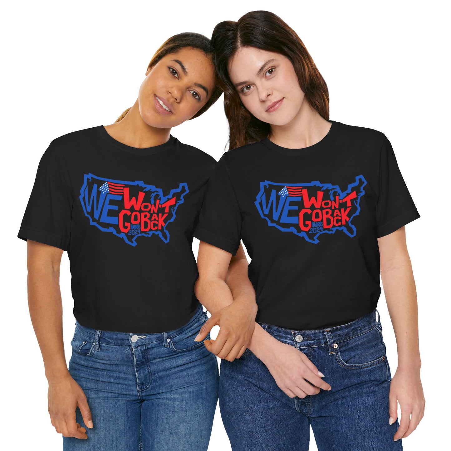 Kamala Harris 2024 - We Won't Go Back Unisex Tee